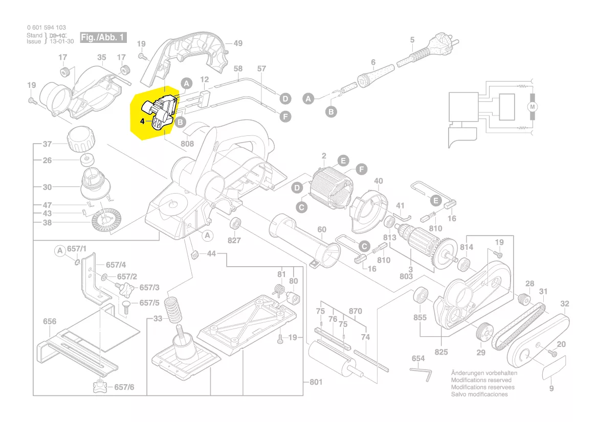 Interrupteur réf. 1 607 200 158 BOSCH